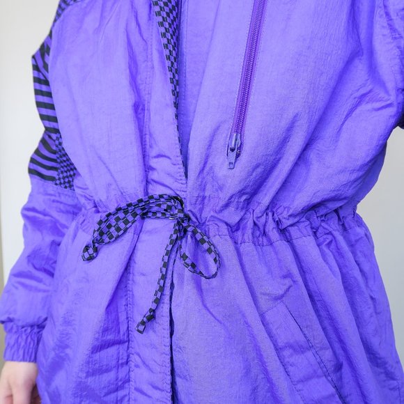 Vintage 80s Dani Colby Purple Windbreaker Coat - Picture 5 of 7